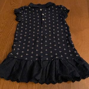 Ralph Lauren size 18mo dress navy with anchors